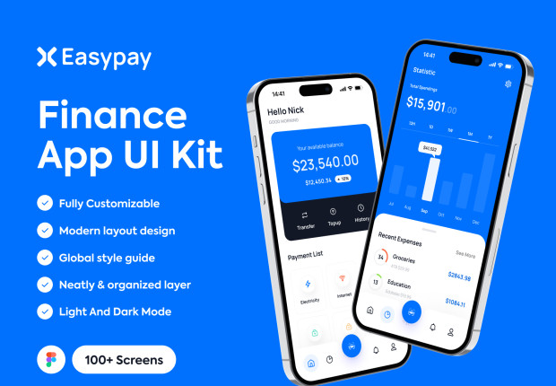 Easypay - Finance App UI Kits