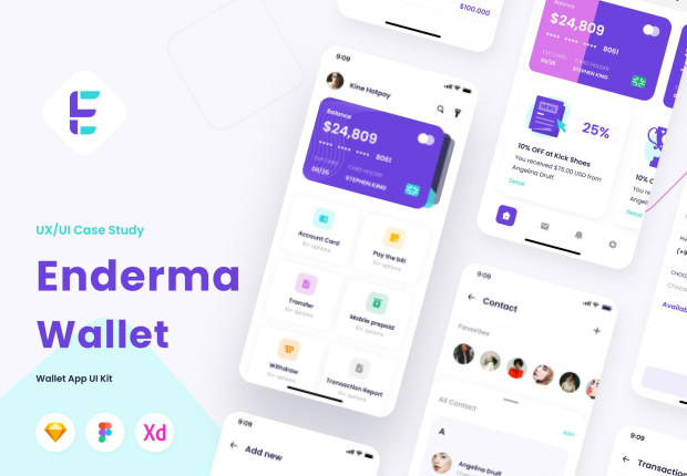 Enderma Wallet - Finance App UI Kit
