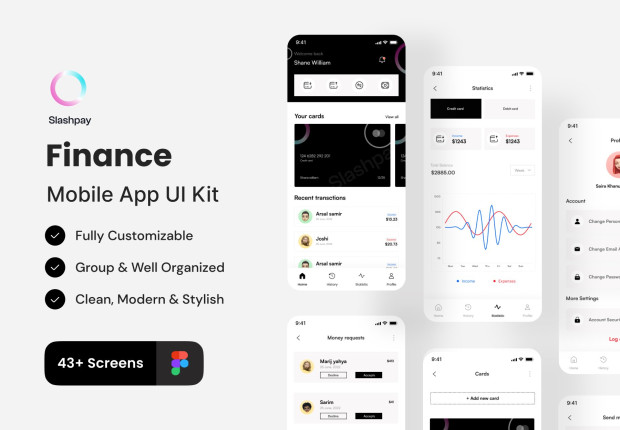 Slashpay - Finance App UI Kit