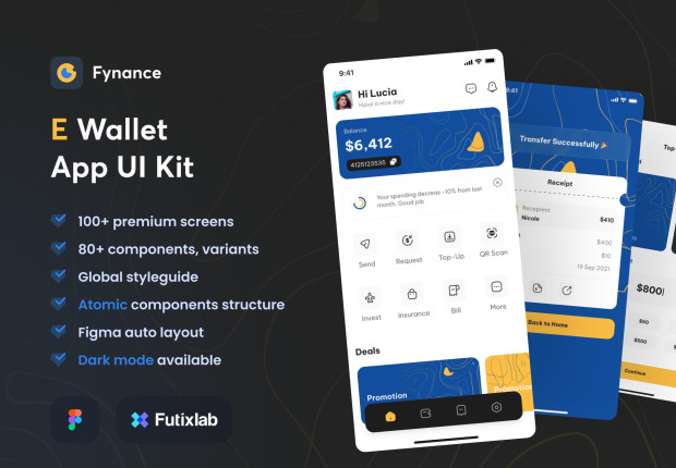 Fynance - Wallet App UI KIT